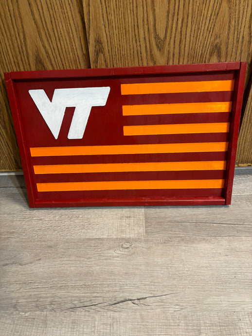 Virginia Tech (carved)  Flag