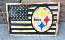 Load image into Gallery viewer, Steelers (carved)  Flag