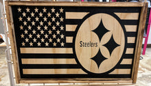 Load image into Gallery viewer, Steelers (carved)  Flag