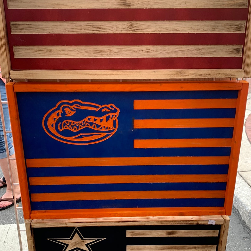 Gators ( carved)  Flag