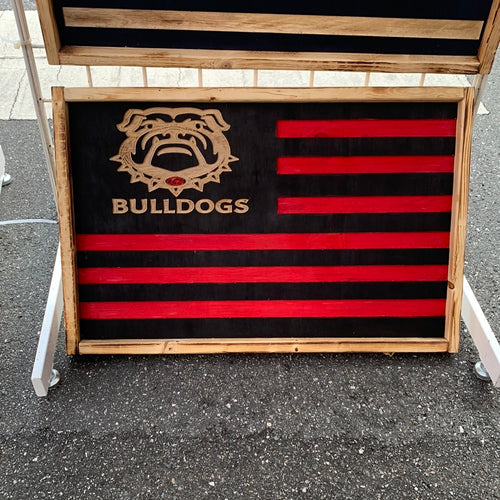 Bulldog( carved)  Flag
