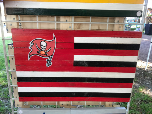 Bucs wood flag