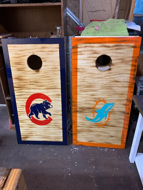 Cubs cornhole  boards