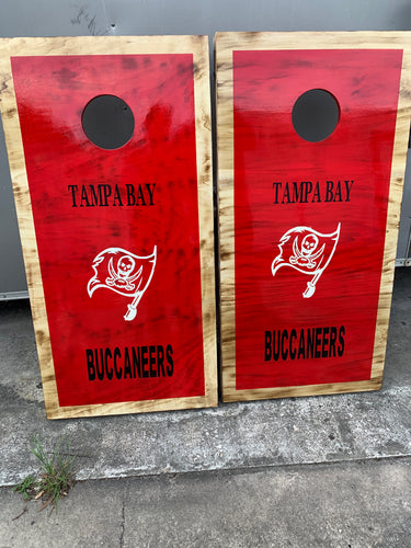 Bucs cornhole boards