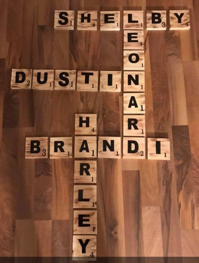 Name tiles – Backroad Wood Work & Boutique,LLC