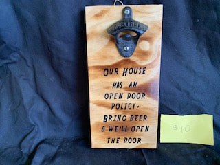 beer sign (our house)