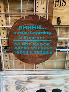 Fun Elearning Door Sign E Learning Circle Door Sign – Backroad Wood Work & Boutique,LLC
